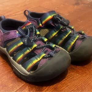 Keen Kids' Sandals in Purple with Rainbow Straps